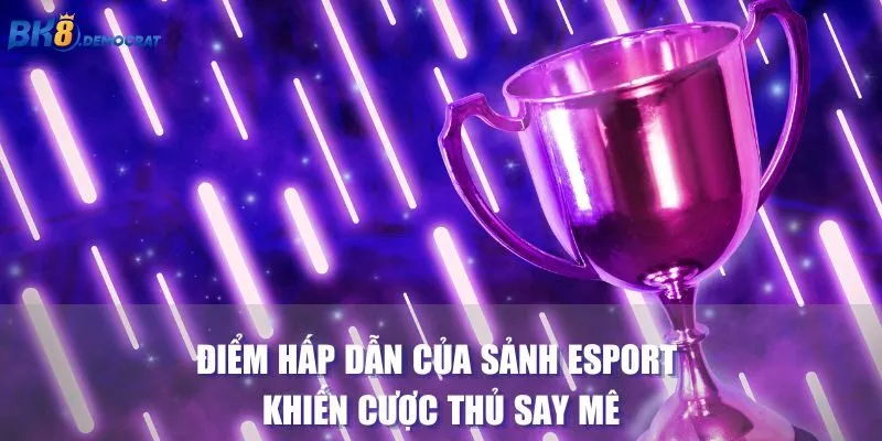 Điểm hấp dẫn của sảnh Esport khiến cược thủ say mê